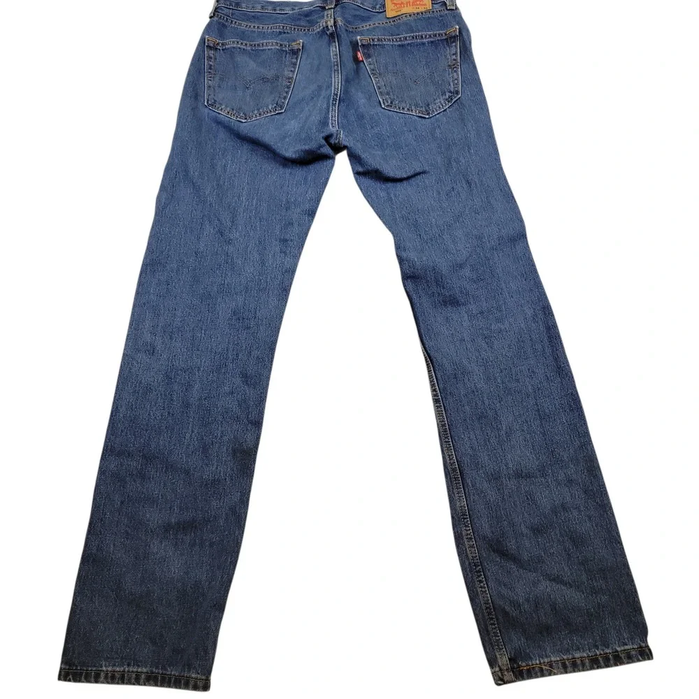 Levi's 505 Mens Jeans Blue‎ 34x34 Straight Leg Classic Fit Denim